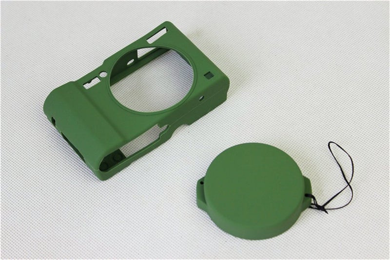 BolinUS Fullbody Ultra-Thin Lightweight Rubber Soft Silicone Case Bag Cover for Panasonic Lumix LX10 DMC-LX10 -Green - Image 2